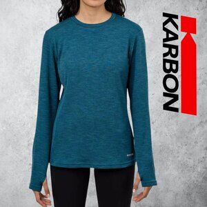 Karbon | Thermolite Long Sleeve Active Top | Teal | M | NWT